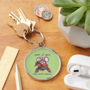 Just A Boy Who Loves Koalas Key Ring