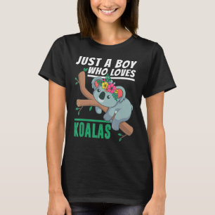 Just a Boy Who Loves Koalas Koala Bear Outfit T-Shirt