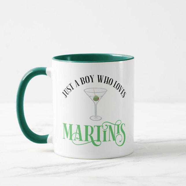 Just A Boy Who Loves Martinis Mug (Left)