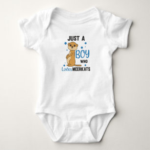 Just a boy who loves meerkats - Zoo Animals Baby Bodysuit