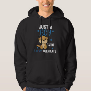 Just a boy who loves meerkats - Zoo Animals Hoodie