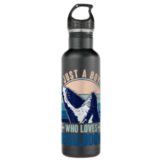Just A Boy Who Loves Megalodons - Megalodon Shark 710 Ml Water Bottle