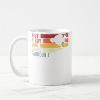 Just A Boy Who Loves Parkour. Free Running Parkour Coffee Mug