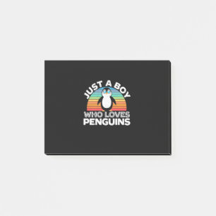 Just A Boy Who Loves Penguins Post-it Notes