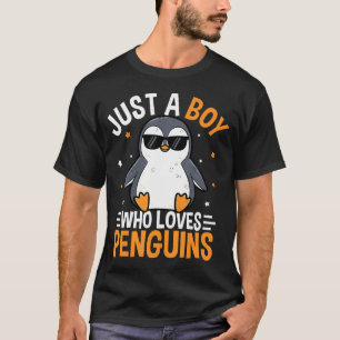 Just A Boy Who Loves Penguins Wildlife Polar T-Shirt
