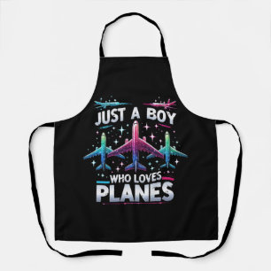 Just A Boy Who Loves Planes Apron