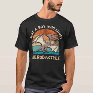 Just A Boy Who Loves Pterodactyls Kids Toddler Bab T-Shirt