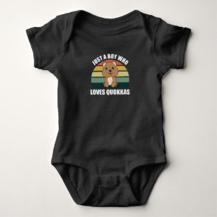 Just A Boy who loves Quokkas - Sweet Quokka Baby Bodysuit