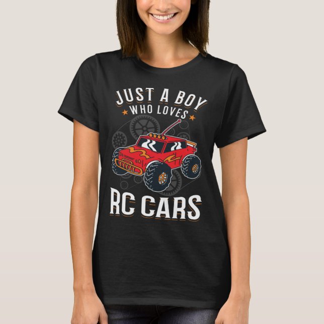 Just a boy who loves RC Cars Boy T-Shirt (Front)