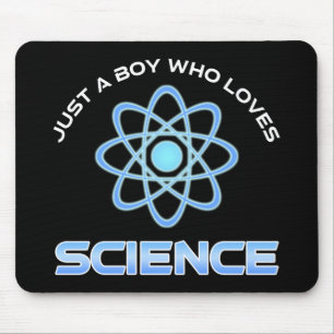 Just A Boy Who Loves Science Mouse Pad