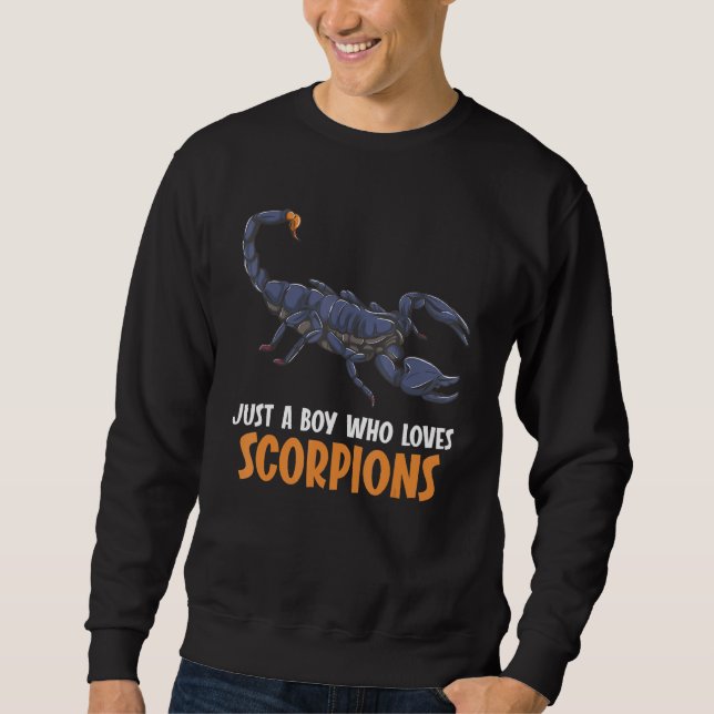 Just a boy who loves Scorpions Scorpion Sweatshirt (Front)