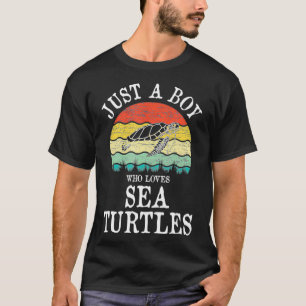 Just A Boy Who Loves Sea Turtles T-Shirt