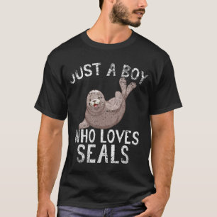 Just A Boy Who Loves Seals  T-Shirt
