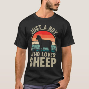 Just A Boy Who Loves Sheep Recto Farmer Sheep Love T-Shirt