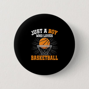 Just A Boy Who Loves Sketll Merch Boys Kids 6 Cm Round Badge