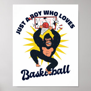 Just A Boy Who Loves Sketll Party Sketll Boys Play Poster