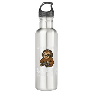 Just A Boy Who Loves Sloths and Video Games Gamer  710 Ml Water Bottle