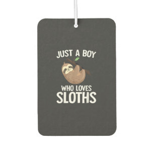 Just A Boy Who Loves Sloths Boys Toddler Sloth Lov Car Air Freshener