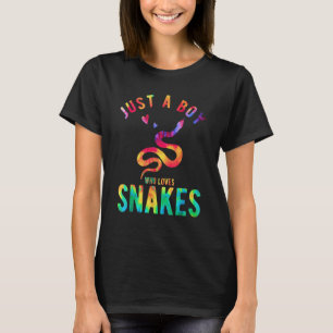 Just A Boy Who Loves Snakes Snake   Snake T-Shirt