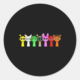 Just A Boy Who Loves Sprunky Funny Sprunky Game Classic Round Sticker