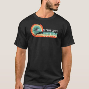 Just A Boy Who Loves Squids Squid Lovers Octopus_1 T-Shirt