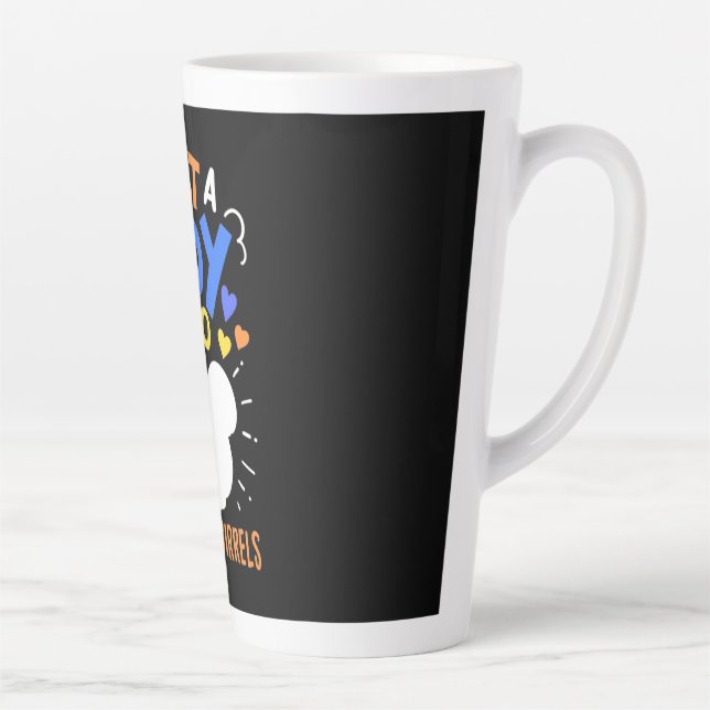 Just A Boy Who Loves Squirrels Latte Mug (Right)