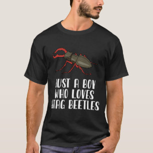 Just A Boy Who Loves Stag Beetles T-Shirt