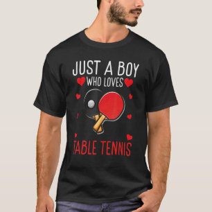 Just a Boy who loves Table Tennis Boy T-Shirt