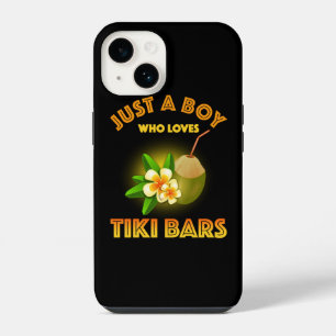Just A Boy Who Loves Tiki Bars iPhone 14 Case