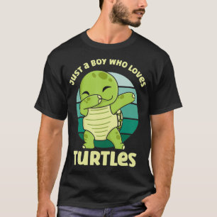 Just a Boy Who Loves Turtles  T-Shirt