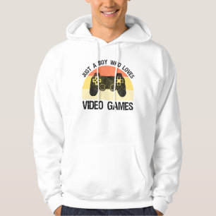 Just A Boy Who Loves Video Games Hoodie