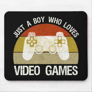 Just A Boy Who Loves Video Games Mouse Pad