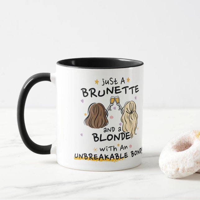 Just a brunette and a blonde Mug (With Donut)