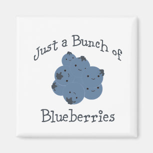 Just a bunch of blueberries magnet