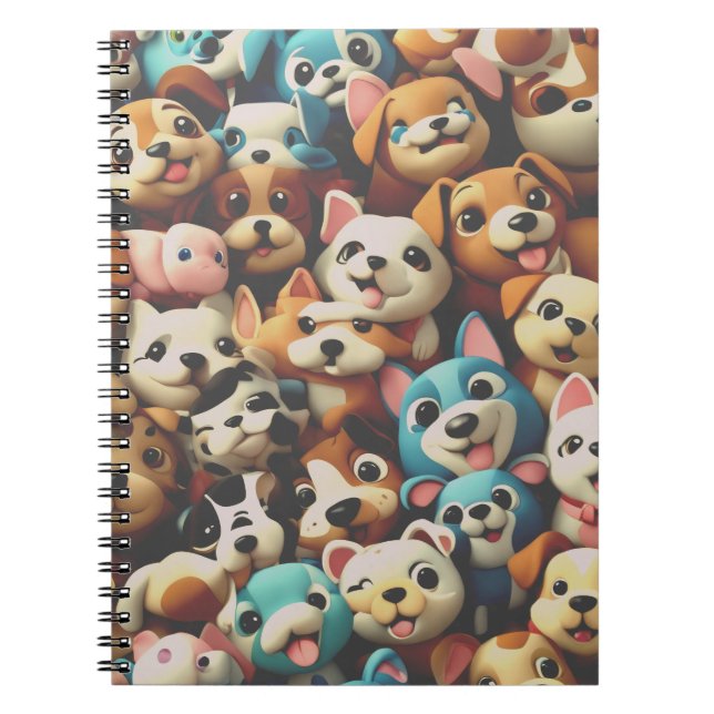 Just a bunch of happy puppies notebook (Front)