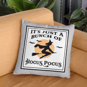 Just a Bunch of Hocus Pocus Halloween Witch Cushion