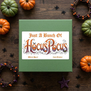 Just a bunch of Hocus Pocus Modern Typography Cute Rectangular Sticker