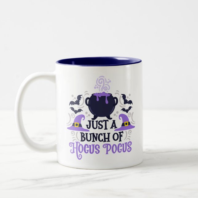 Just a Bunch of Hocus Pocus Two-Tone Coffee Mug (Left)