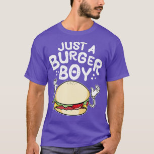 Just a Burger Boy Hamburger Women and Cheeseburger T-Shirt