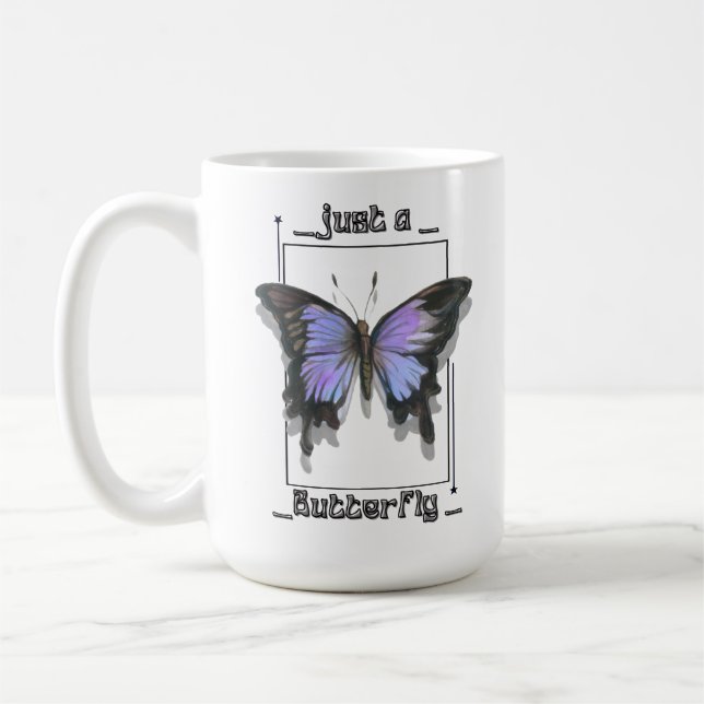  just a Butterfly  Coffee Mug (Left)