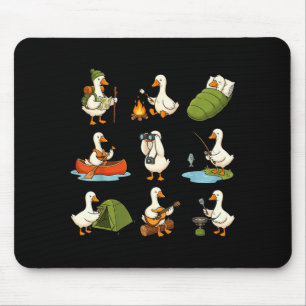 Just a camp goose shirt silly goose camping mouse pad