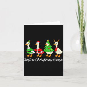Just A Christmas Goose Funny Christmas Xmas Pajama Card