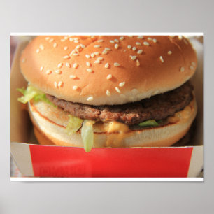 Just a classic hamburger poster