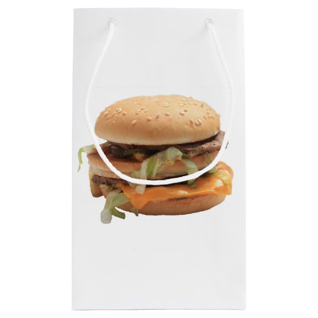 Just a classic hamburger small gift bag (Back)