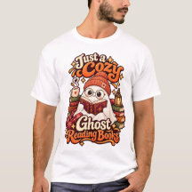 Just a Cosy Ghost Reading Books Cute Halloween