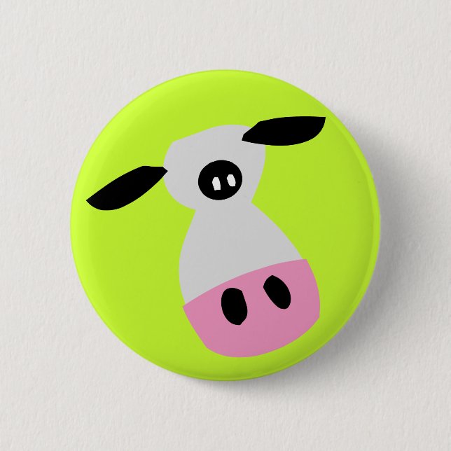 Just a Cow 6 Cm Round Badge (Front)