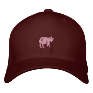 Just A Cute Little Pig Embroidered Hat