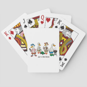 Just A Dad Goose Father’s Day Grandpa Husband Playing Cards