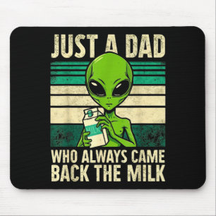 Just A Dad Who Always Came Back With The Milk, Ali Mouse Pad