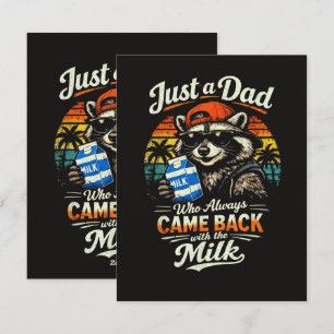Just A Dad Who Always Came Back with The Milk Holiday Card